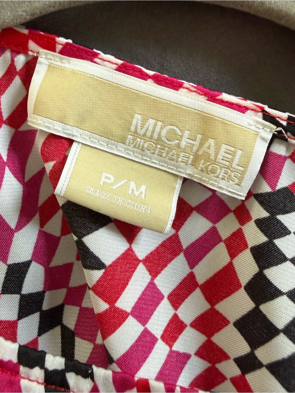 Michael Kors Womens Multi-colored Blouse